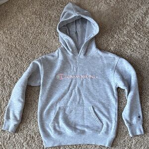 Champion Light Gray Pullover Hoodie